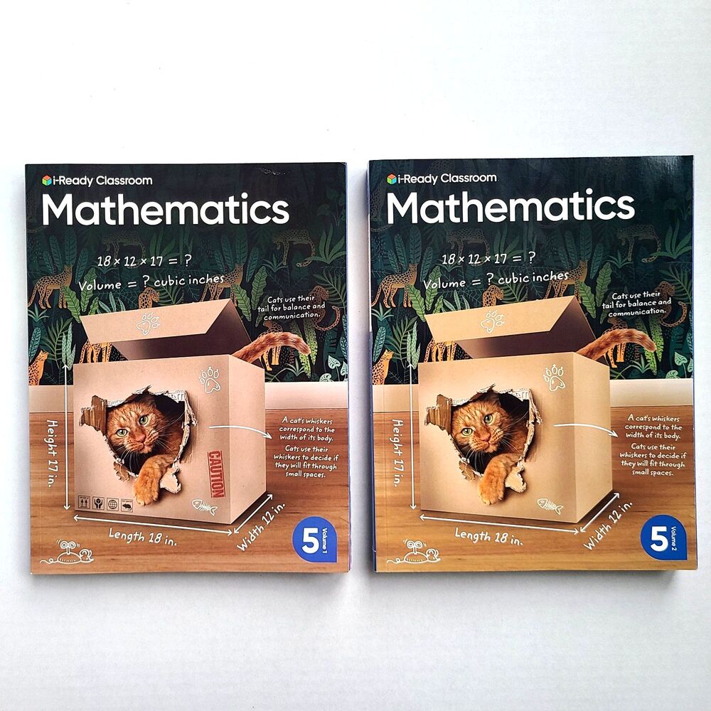 i-Ready Classroom Mathematics Grade 5 Volume 1 & 2 Student Workbooks Homeschool